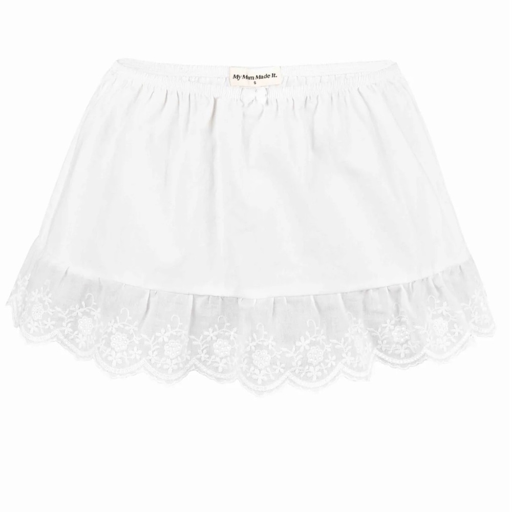 LACE MINI SKIRT - WHITE My Mum Made It